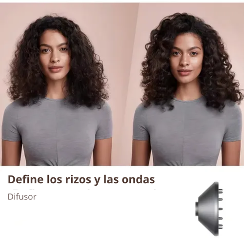 Secador de Cabello TurboSilk - Ion Negativo con Motor Brushless y accesorios