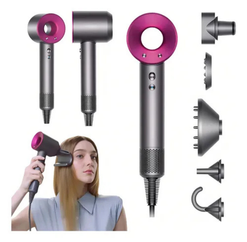 Secador de Cabello TurboSilk - Ion Negativo con Motor Brushless y accesorios